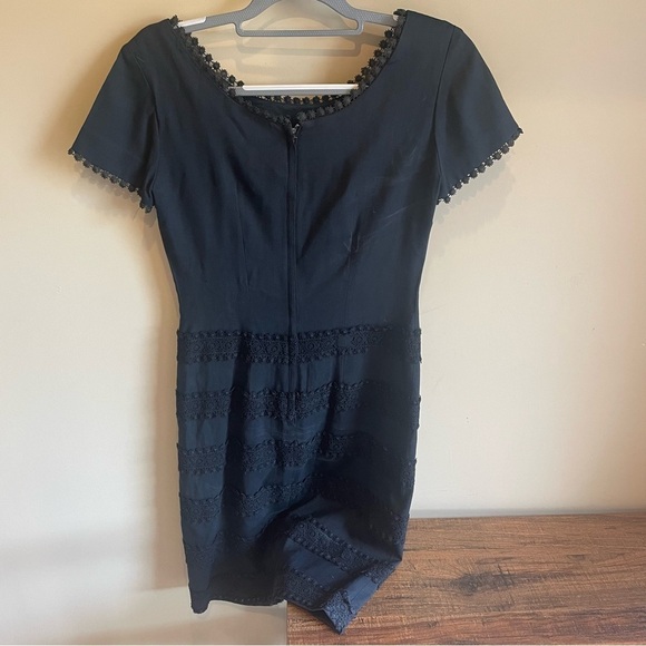 Vintage LAIGLON Cinch Waist 50s 60s Midi Sheath Dress Small - Picture 4 of 7